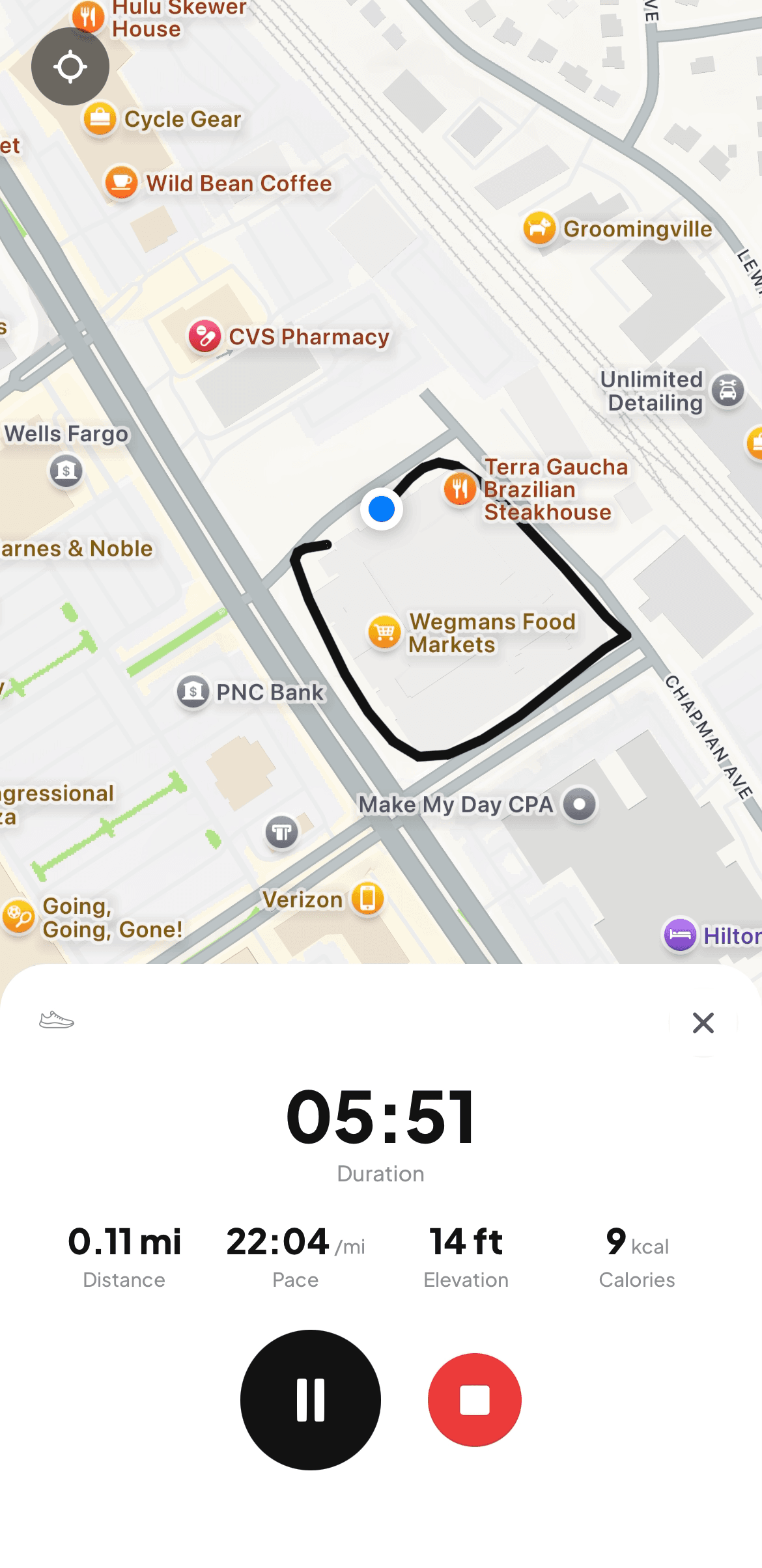 GPS route tracking